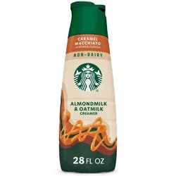 Starbucks Creamer Almond and Oat Milk Caramel Macchiato Coffee Creamer - 28 fl oz