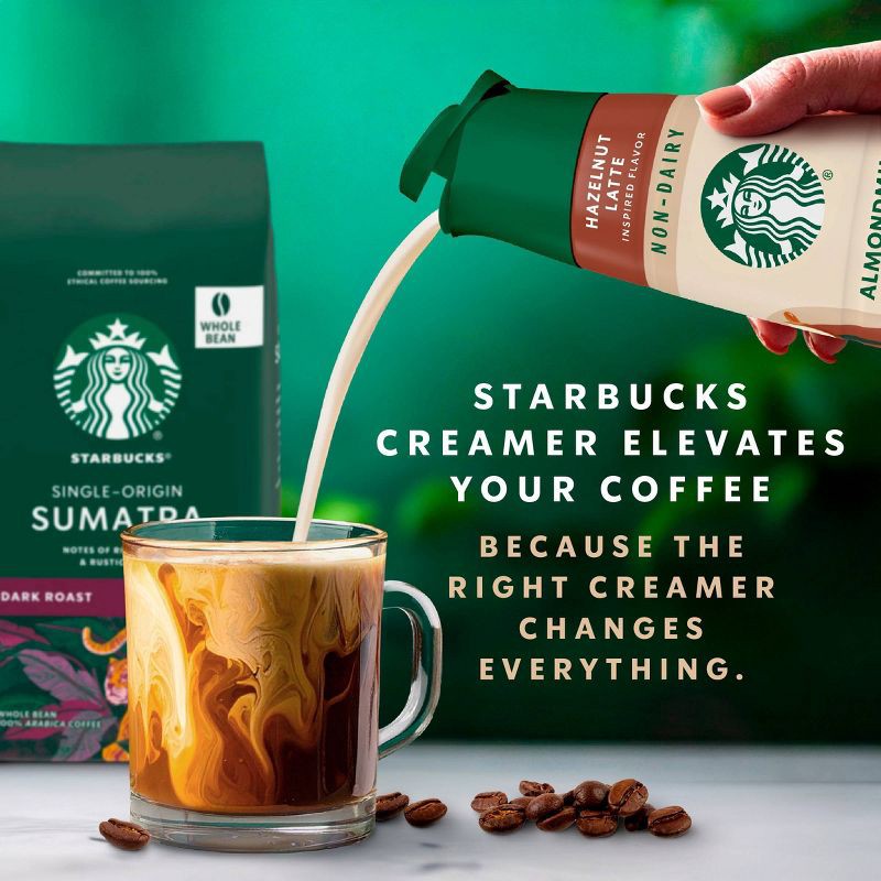 slide 4 of 8, Starbucks Creamer Almond and Oat Milk Hazelnut Latte Coffee Creamer - 28 fl oz, 28 fl oz