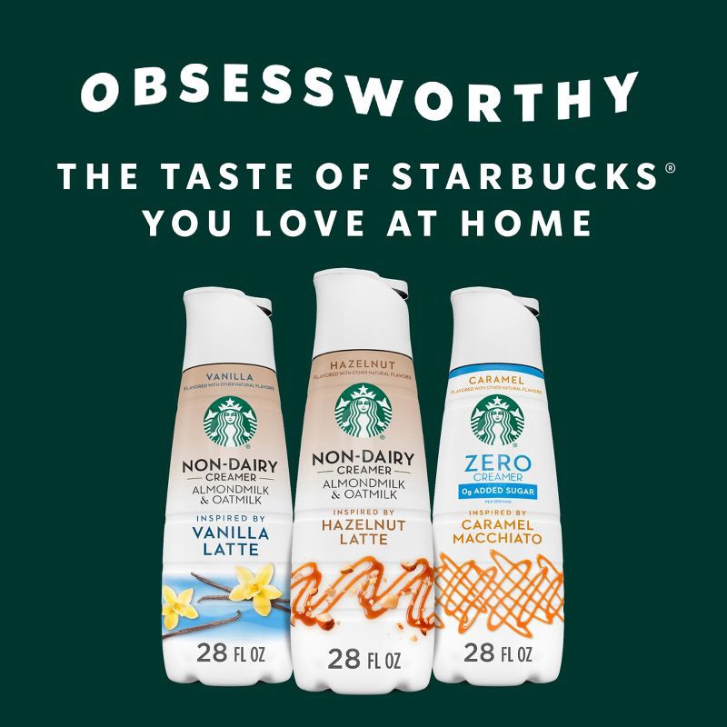 slide 6 of 9, Starbucks Creamer Starbucks Almond Milk and Oat Milk Hazelnut Latte Coffee Creamer - 28 fl oz, 28 fl oz