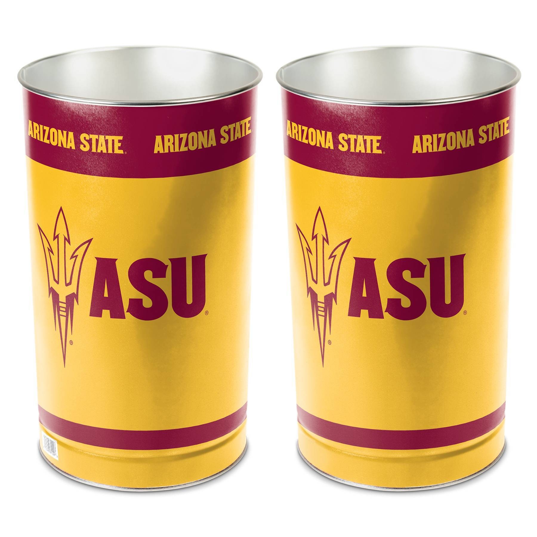 slide 1 of 1, NCAA Arizona State Sun Devils Tin Trash Can, 1 ct