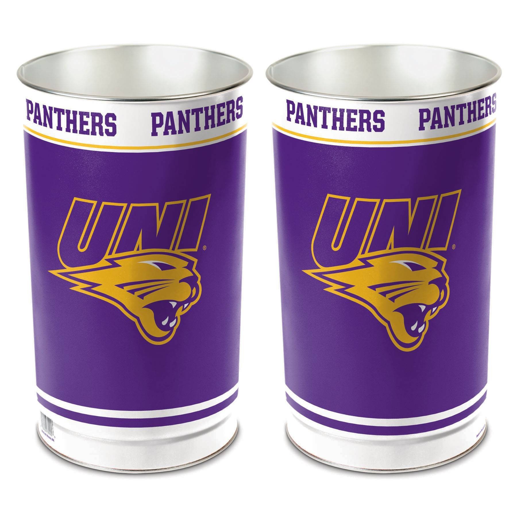 slide 1 of 1, NCAA Northern Iowa Panthers Tin Trash Can, 1 ct