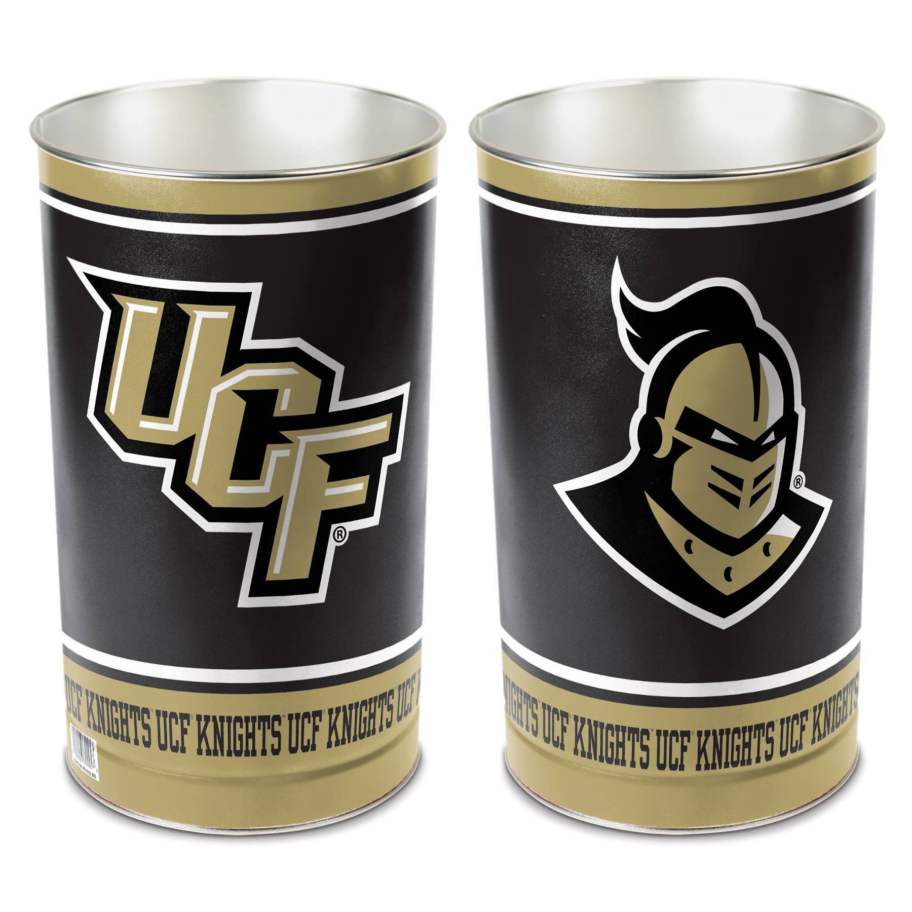 slide 1 of 1, NCAA UCF Knights Tin Trash Can, 1 ct