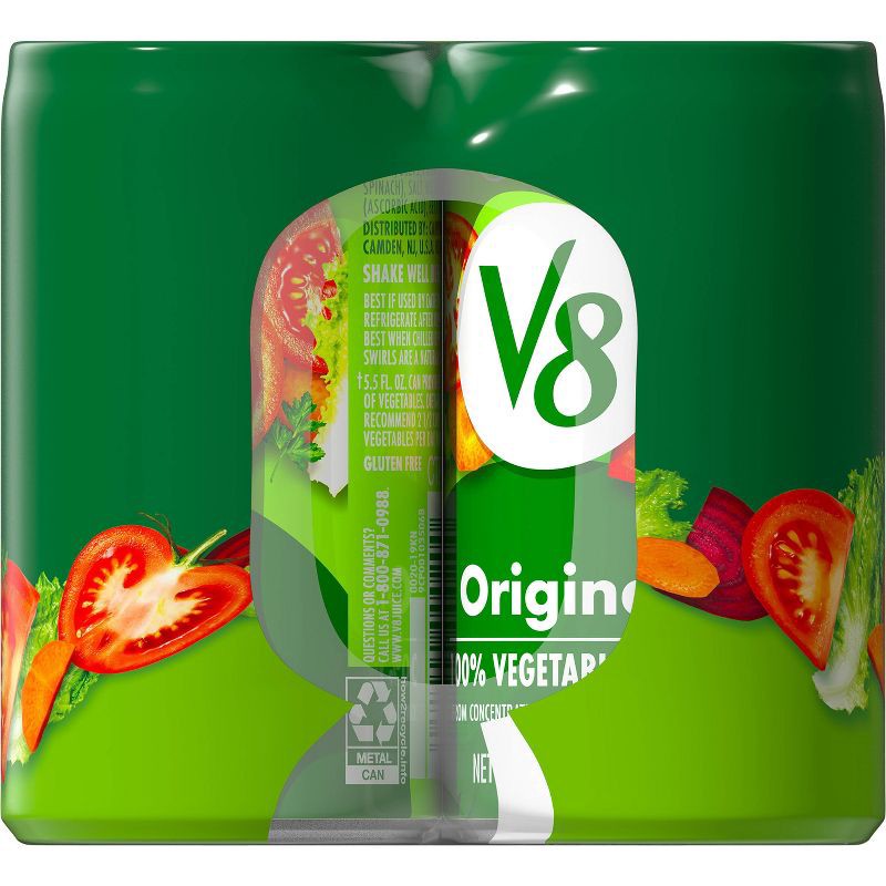 slide 8 of 10, V8 Juice V8 Original 100% Vegetable Juice - 8pk/5.5 fl oz Cans, 8 ct; 5.5 fl oz