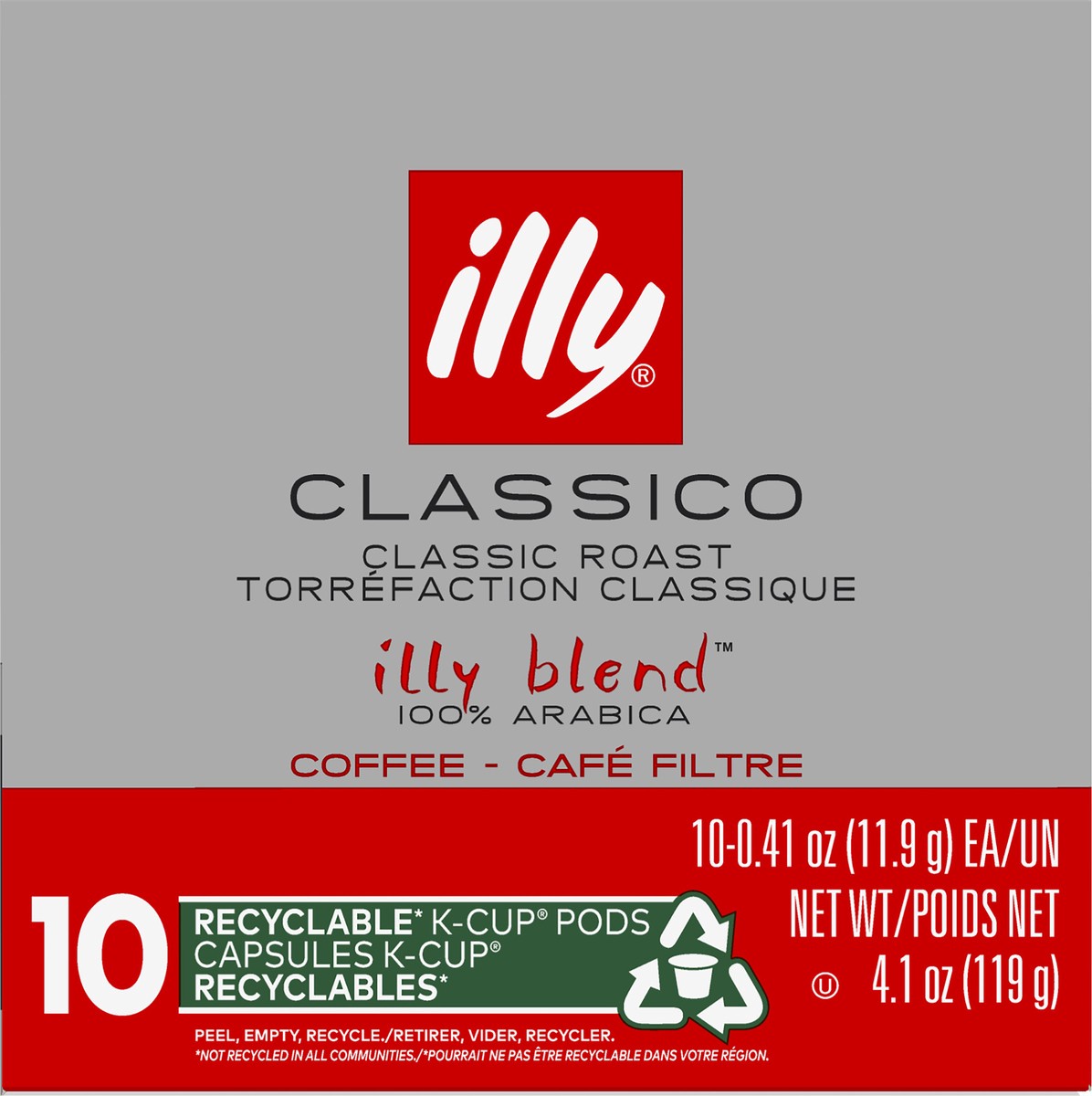 slide 9 of 9, illy Blend K-Cup Pods Classico Classic Roast 100% Arabica Coffee - 10 ct, 10 ct