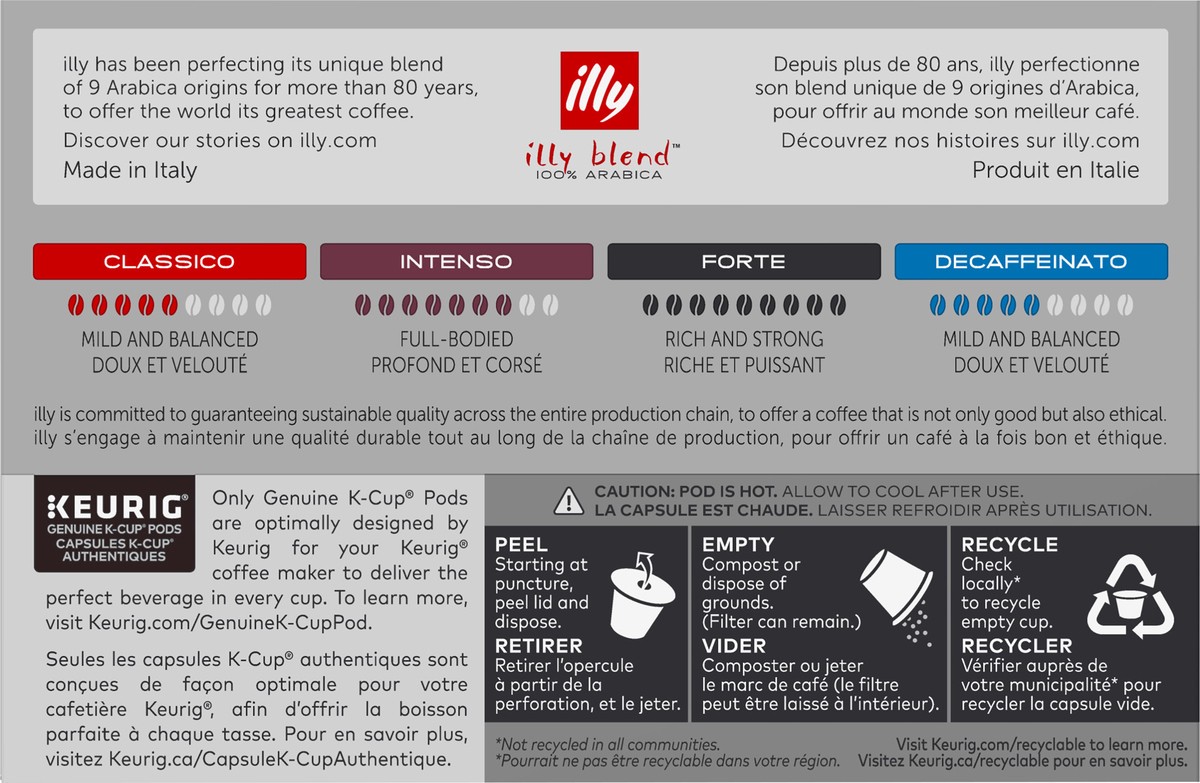 slide 5 of 9, illy Blend K-Cup Pods Classico Classic Roast 100% Arabica Coffee - 10 ct, 10 ct