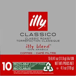 illy Blend K-Cup Pods Classico Classic Roast 100% Arabica Coffee - 10 ct