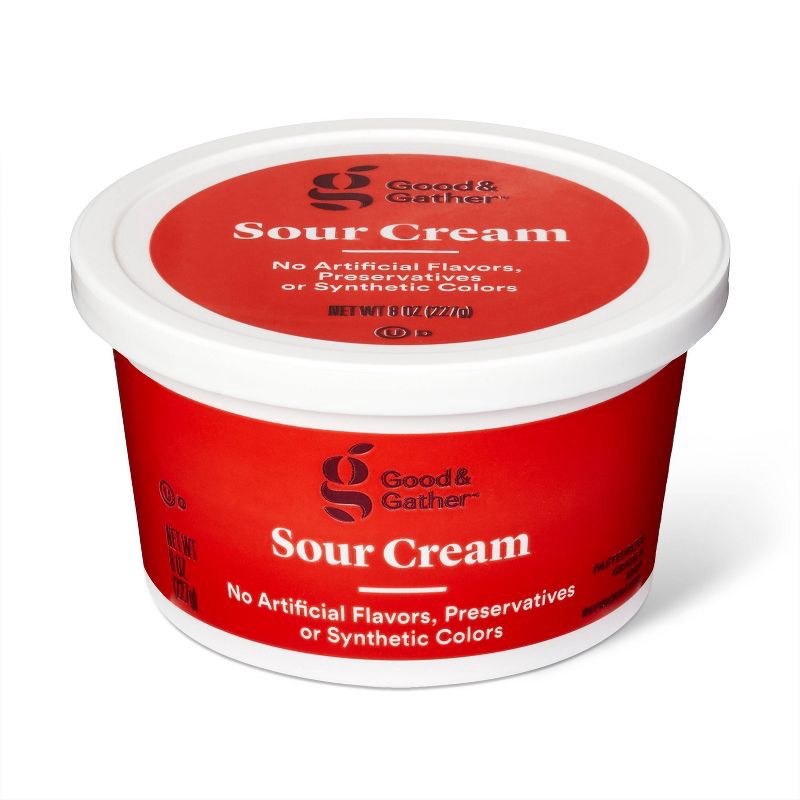 slide 2 of 3, Sour Cream - 8oz - Good & Gather™, 8 oz