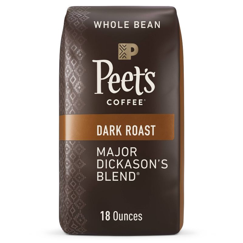 slide 1 of 9, Peet's Coffee Peet's Major Dickason Dark Roast Whole Bean Coffee - 18oz, 18 oz