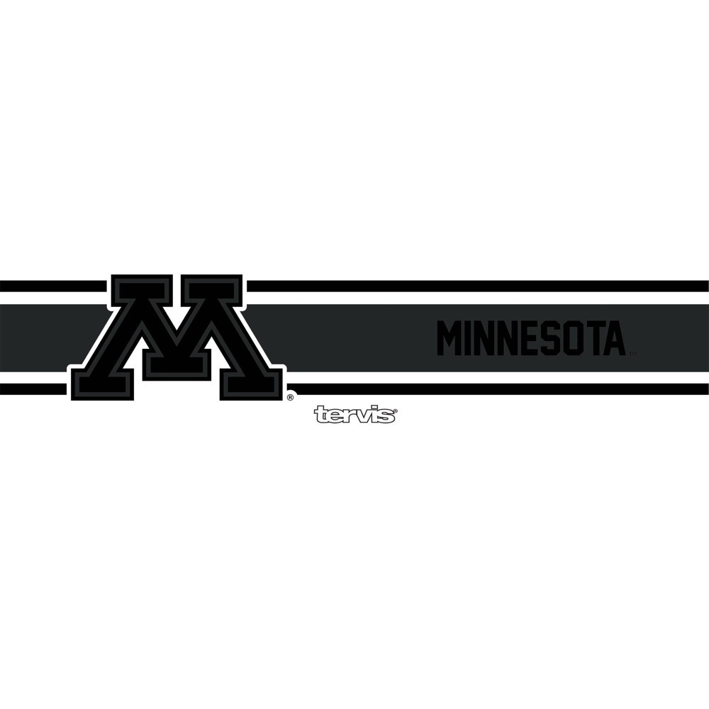 slide 2 of 2, NCAA Minnesota Golden Gophers Black Stripe Stainless Steel Wine Tumbler, 12 oz