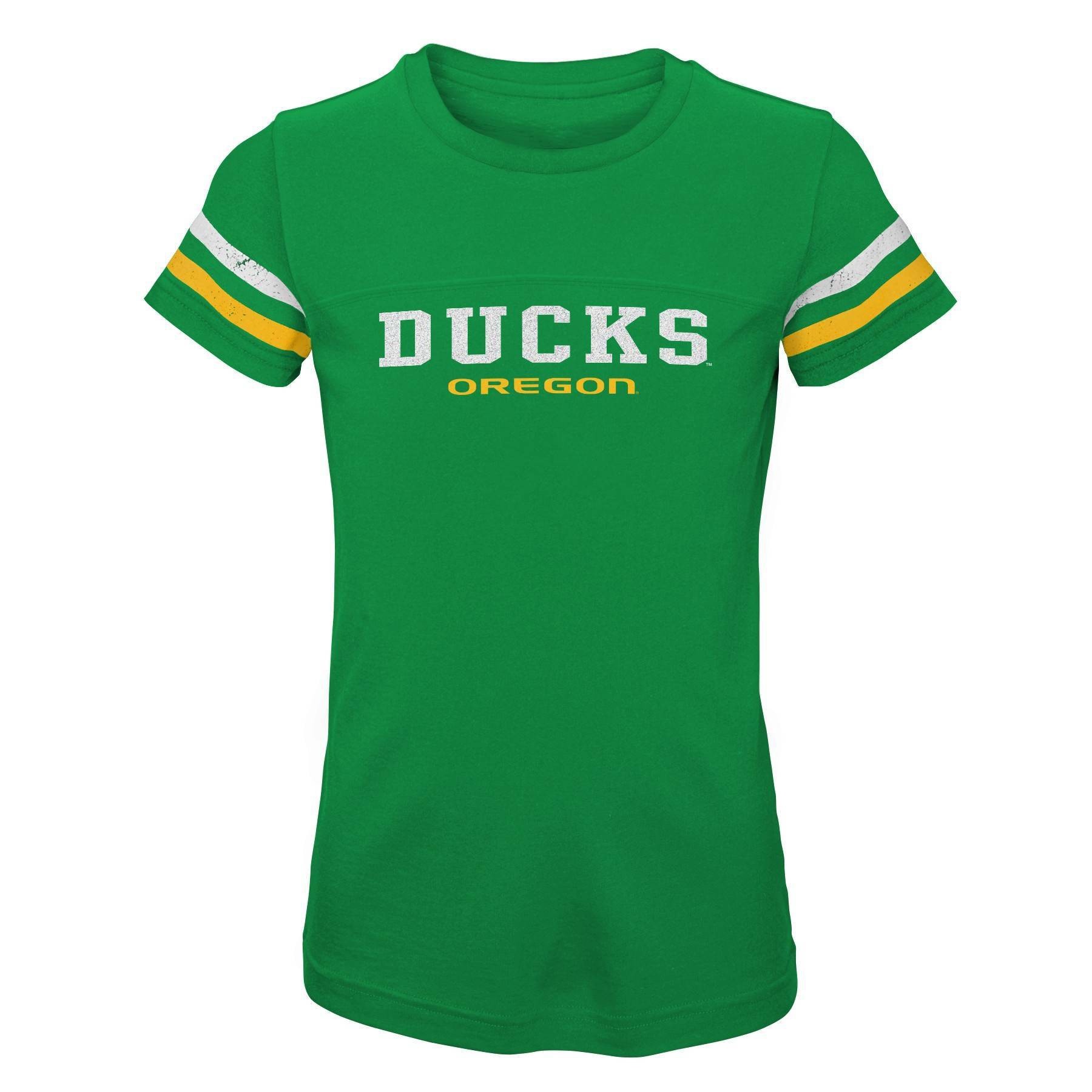 slide 1 of 1, NCAA Oregon Ducks Girls' Short Sleeve Scoop Neck T-Shirt - XL, 1 ct