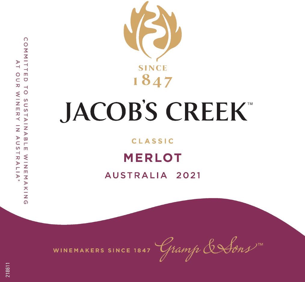 slide 5 of 6, Jacob's Creek Jacobs Creek Classic Merlot 750mL Bottle, 750 ml