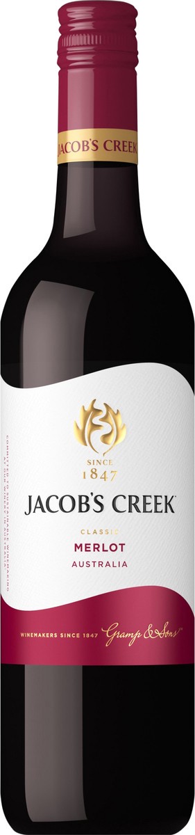 slide 1 of 6, Jacob's Creek Jacobs Creek Classic Merlot 750mL Bottle, 750 ml