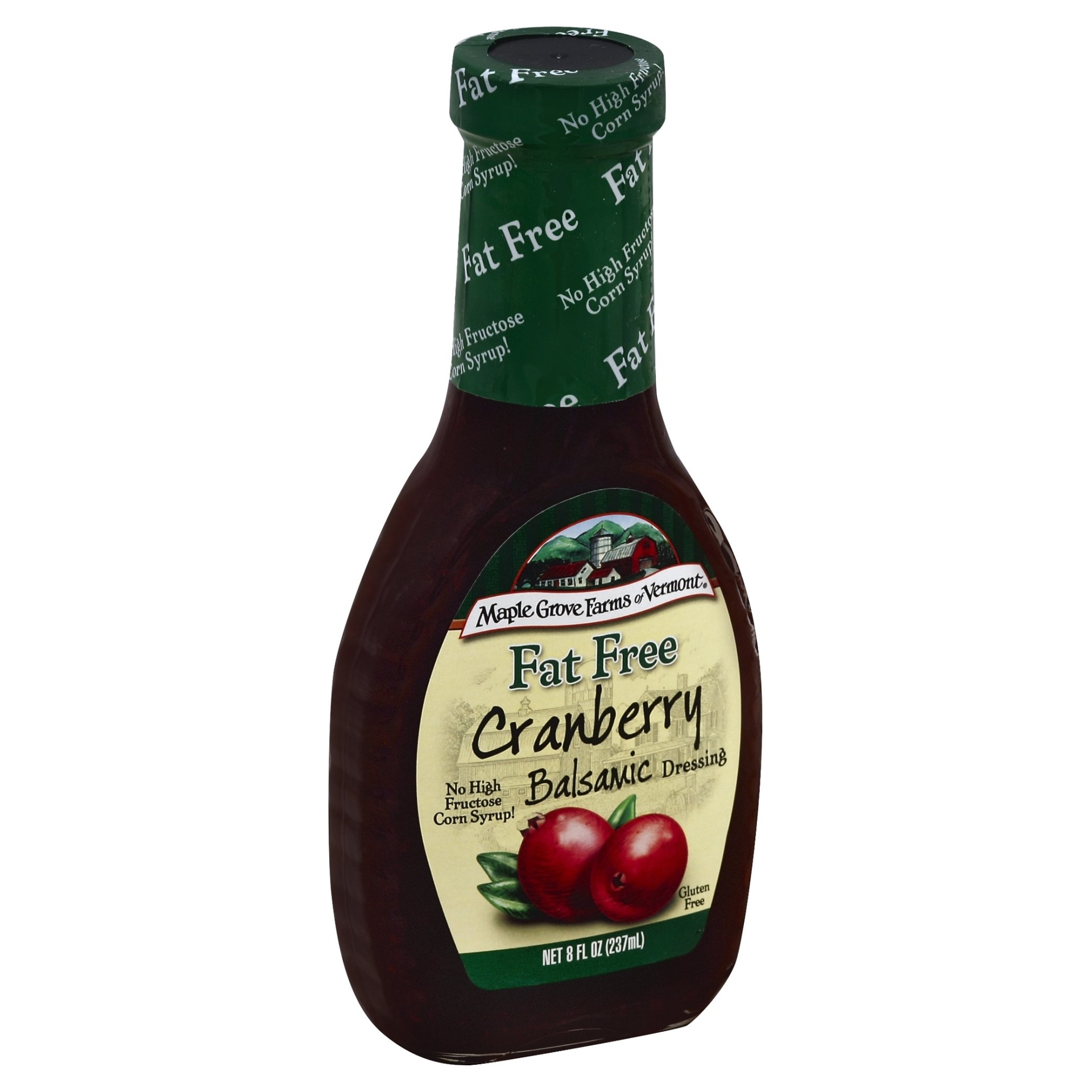 slide 1 of 1, Maple Grove Farms Fat Free Cranberry Balsamic Dressing, 8 fl oz