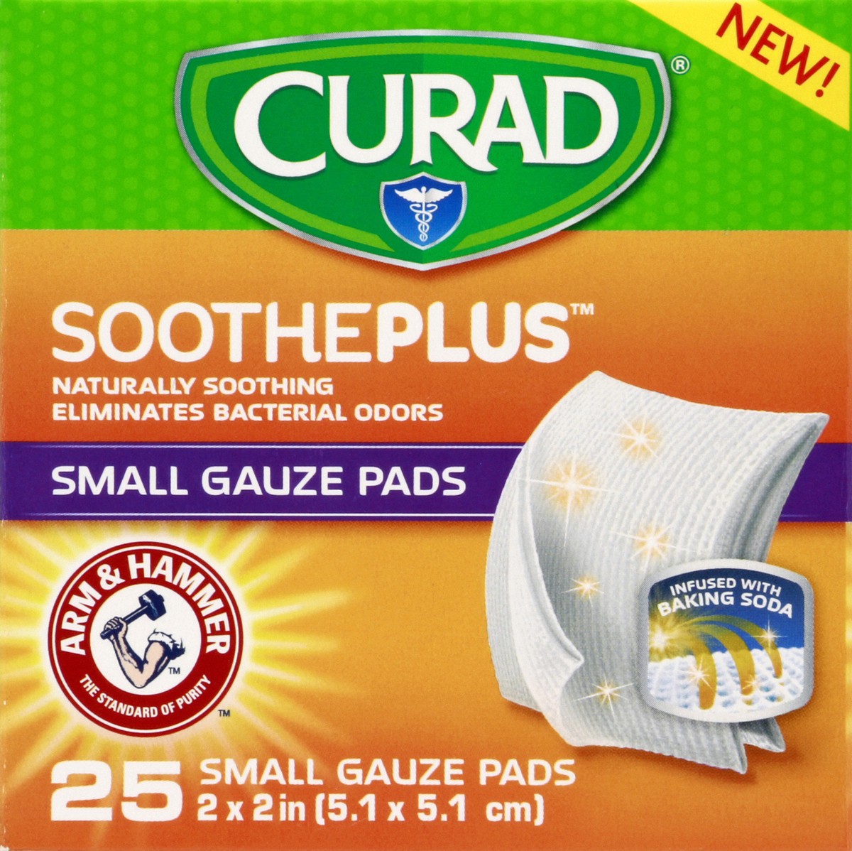 slide 3 of 4, Curad Gauze Pads 25 ea, 25 ct