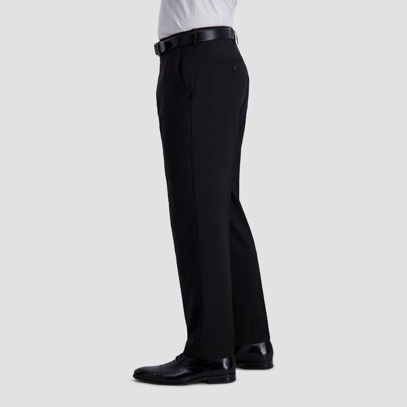 Haggar H26 Men's Premium Stretch Classic Fit Dress Pants - Black