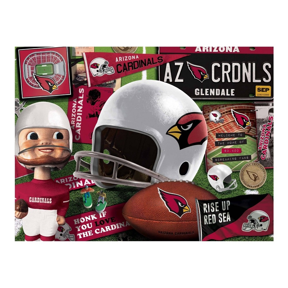 slide 3 of 3, NFL Arizona Cardinals Retro Series Puzzle, 500 ct