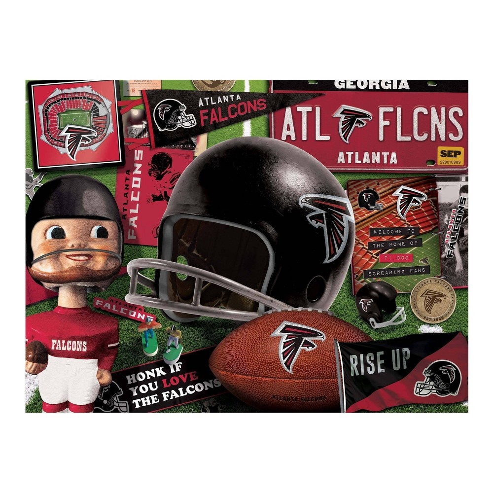 slide 3 of 3, NFL Atlanta Falcons Retro Series Puzzle, 500 ct