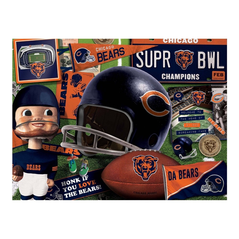 slide 3 of 3, NFL Chicago Bears Retro Series Puzzle, 500 ct