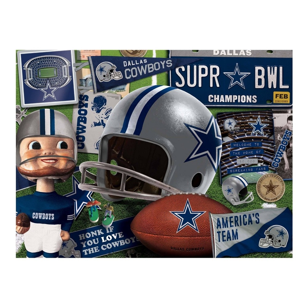 slide 2 of 3, NFL Dallas Cowboys Retro Series Puzzle, 500 ct