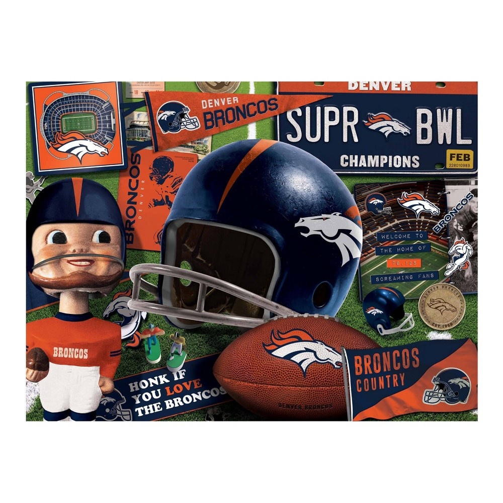 slide 3 of 3, NFL Denver Broncos Retro Series Puzzle, 500 ct