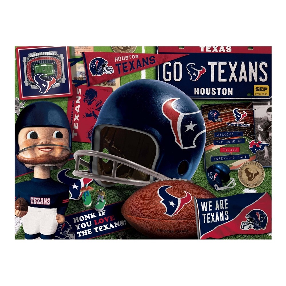 slide 3 of 3, NFL Houston Texans Retro Series Puzzle, 500 ct