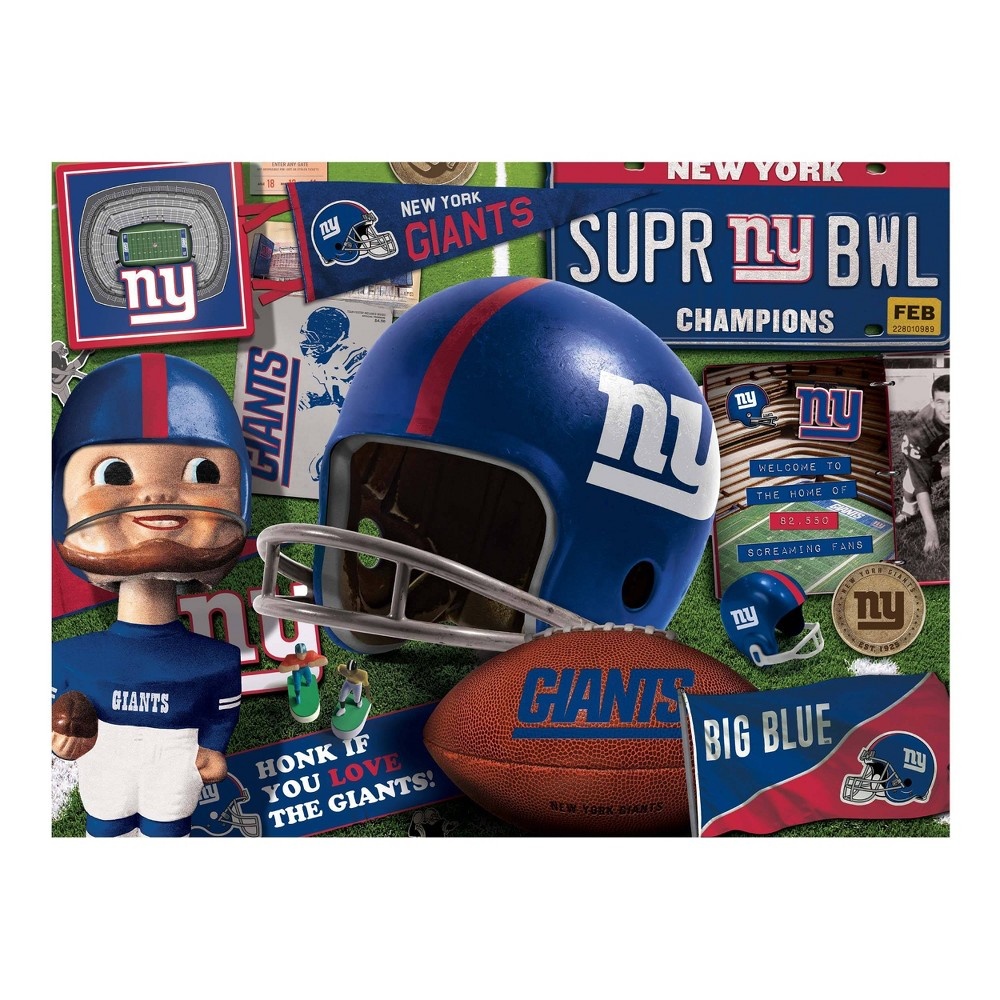 slide 3 of 3, NFL New York Giants Retro Series Puzzle, 500 ct