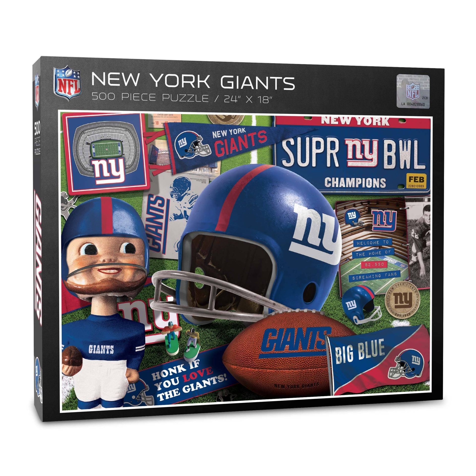 slide 1 of 3, NFL New York Giants Retro Series Puzzle, 500 ct