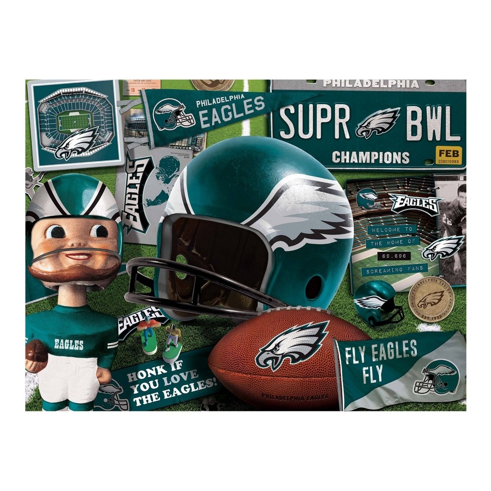 slide 3 of 3, NFL Philadelphia Eagles Retro Series Puzzle, 500 ct