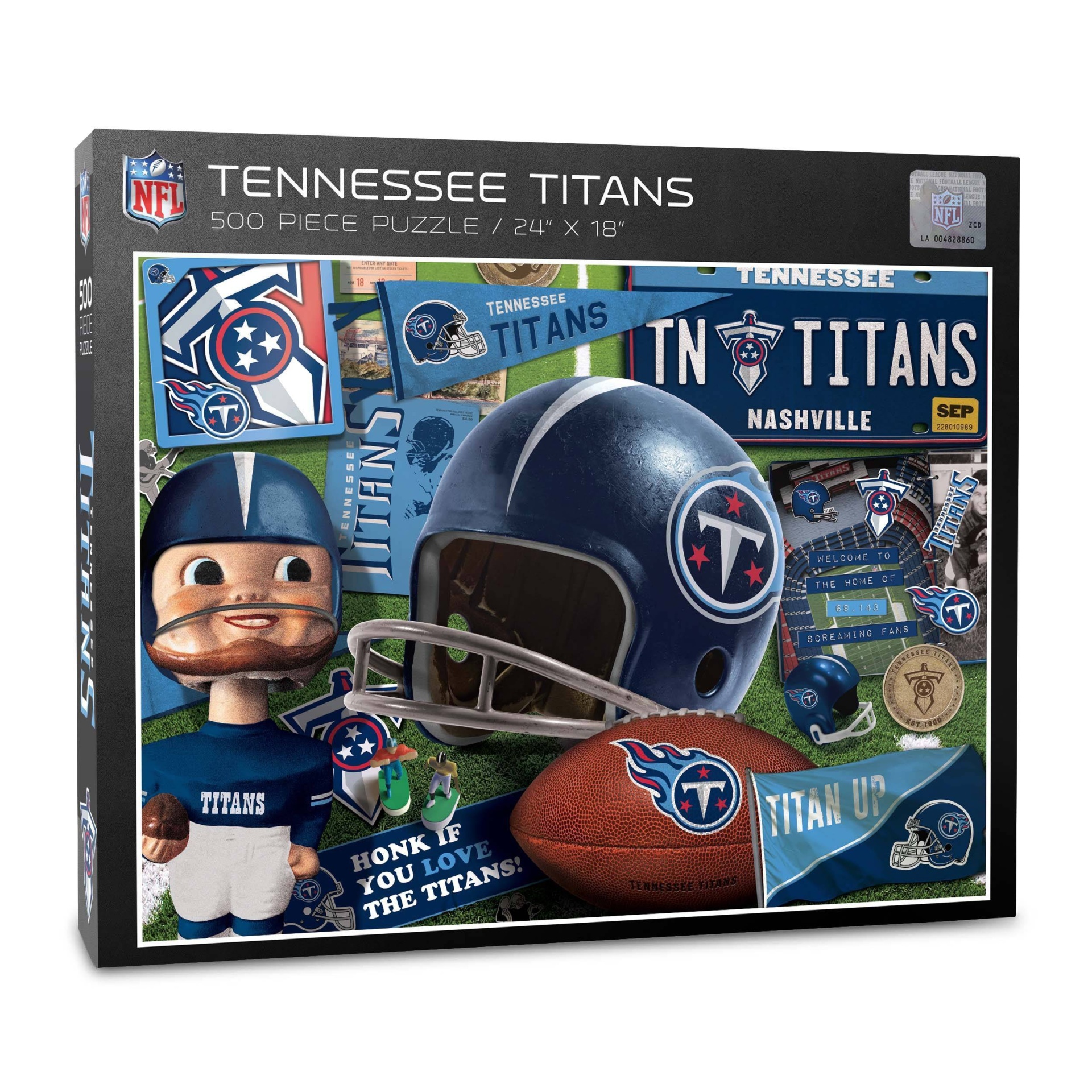 slide 1 of 3, NFL Tennessee Titans Retro Series Puzzle, 500 ct