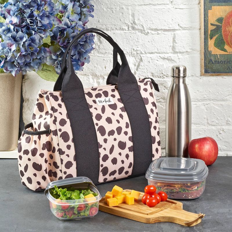 Fit + Fresh Sanibel Insulated Lunch Bag - Cheetah