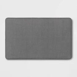 32" x 20" Comfort Kitchen Rug Gray - Made By Design