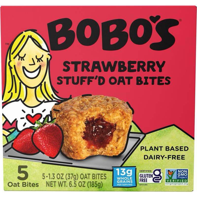 slide 3 of 9, Bobo's Oat Bars Stuff'd Strawberry Bites - 6.5oz, 6.5 oz