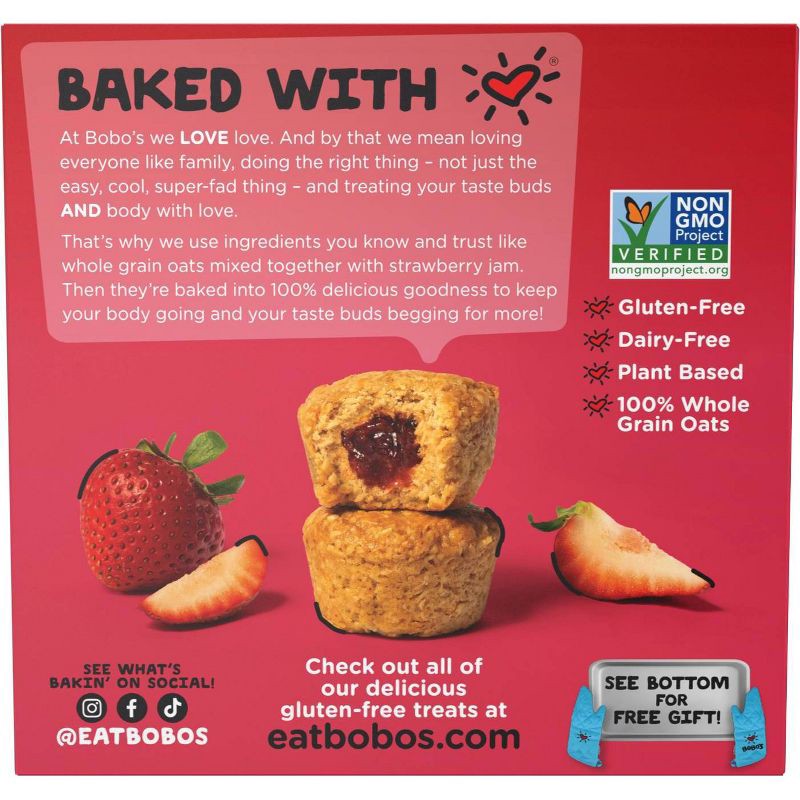 slide 9 of 9, Bobo's Oat Bars Stuff'd Strawberry Bites - 6.5oz, 6.5 oz