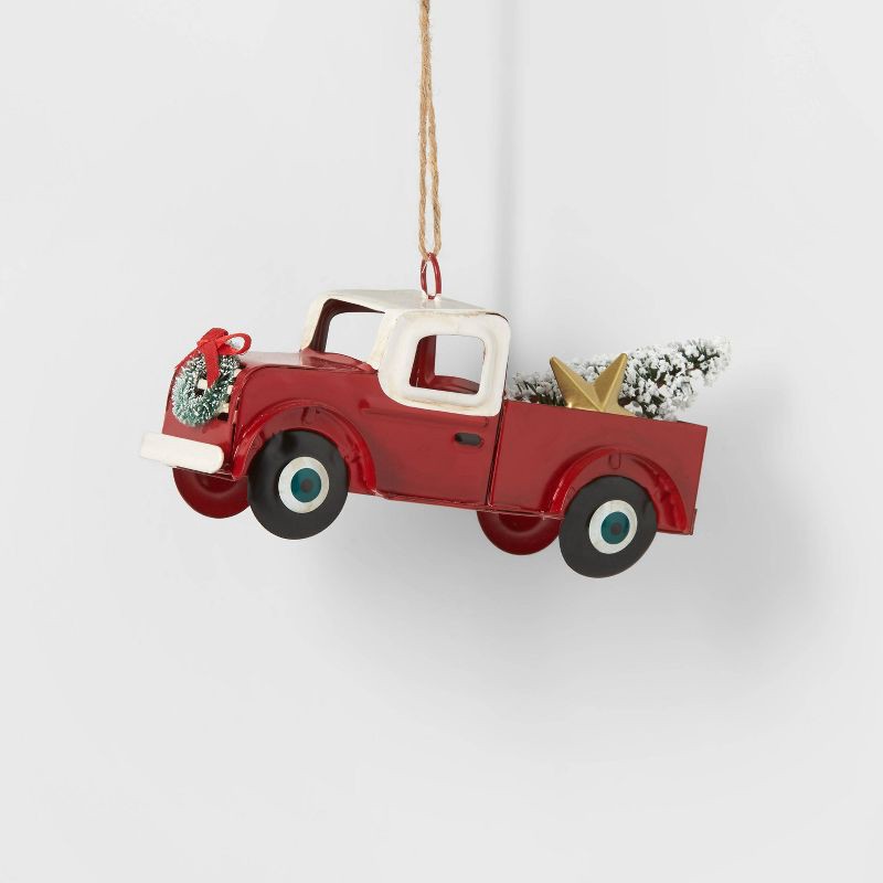 slide 1 of 2, Truck Christmas Tree Ornament - Red - Wondershop, 1 ct