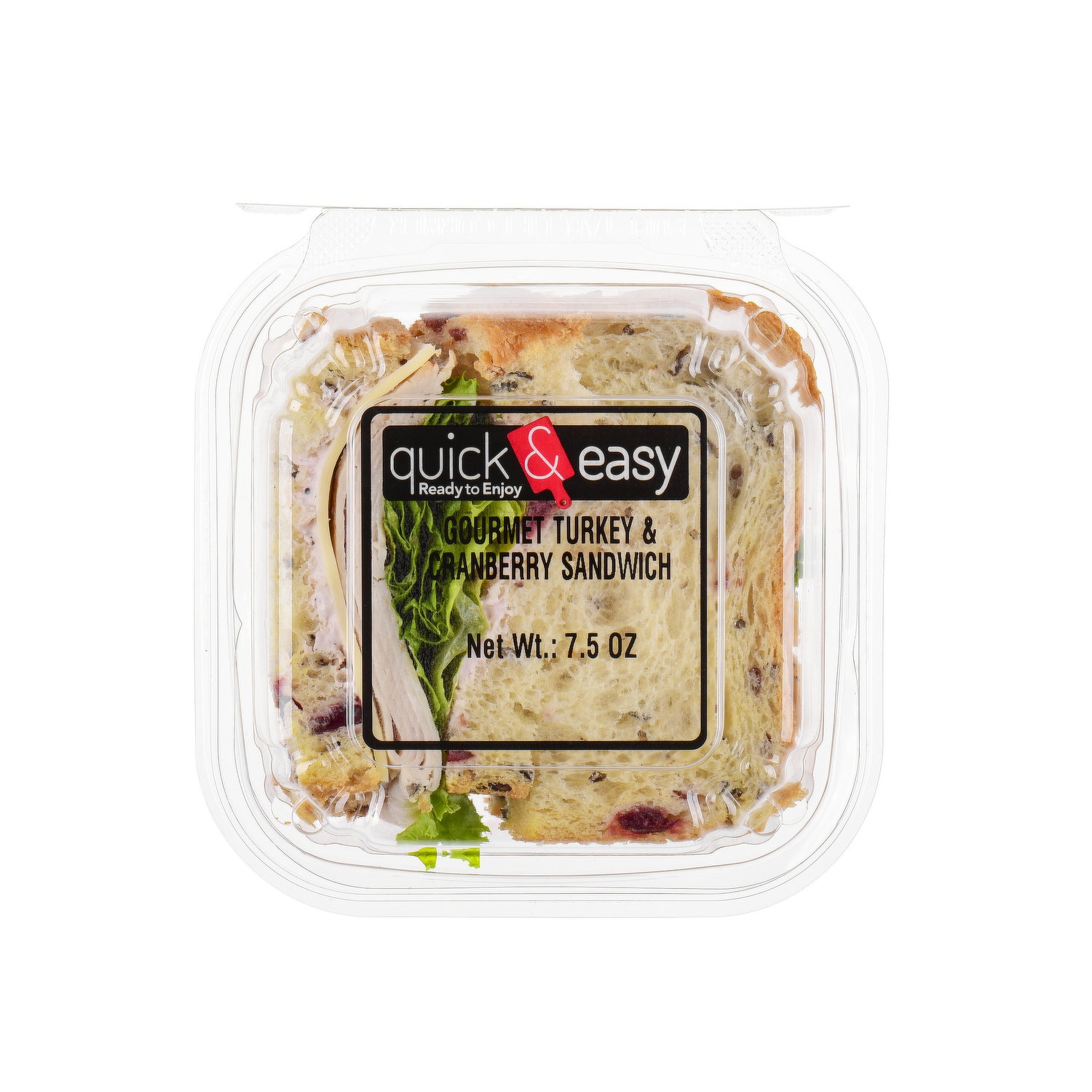 slide 1 of 1, Quick & Easy Gourmet Turkey & Cranberry Sandwich, 1 Each, 1 ct