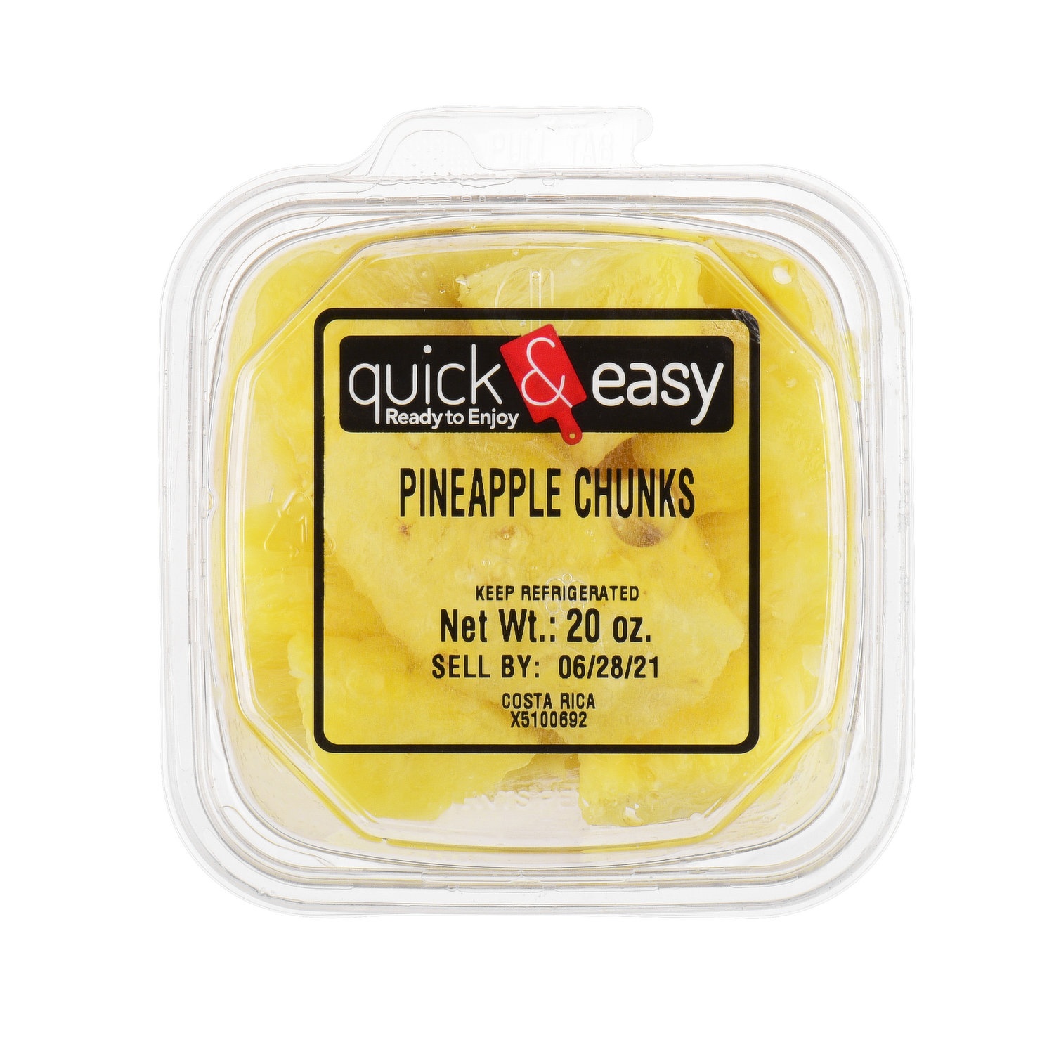 slide 1 of 1, Quick and Easy Pineapple Chunks, 20 Ounce, 20 oz