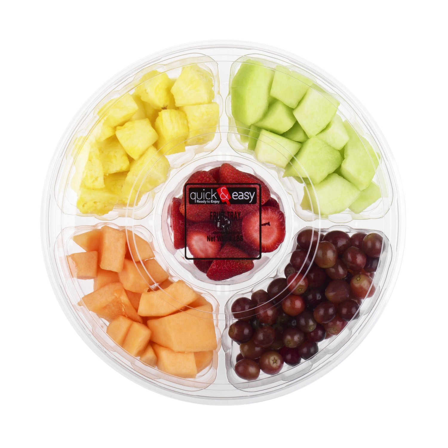slide 1 of 1, Quick and Easy Fruit Tray, 4 Pound, 4 lb