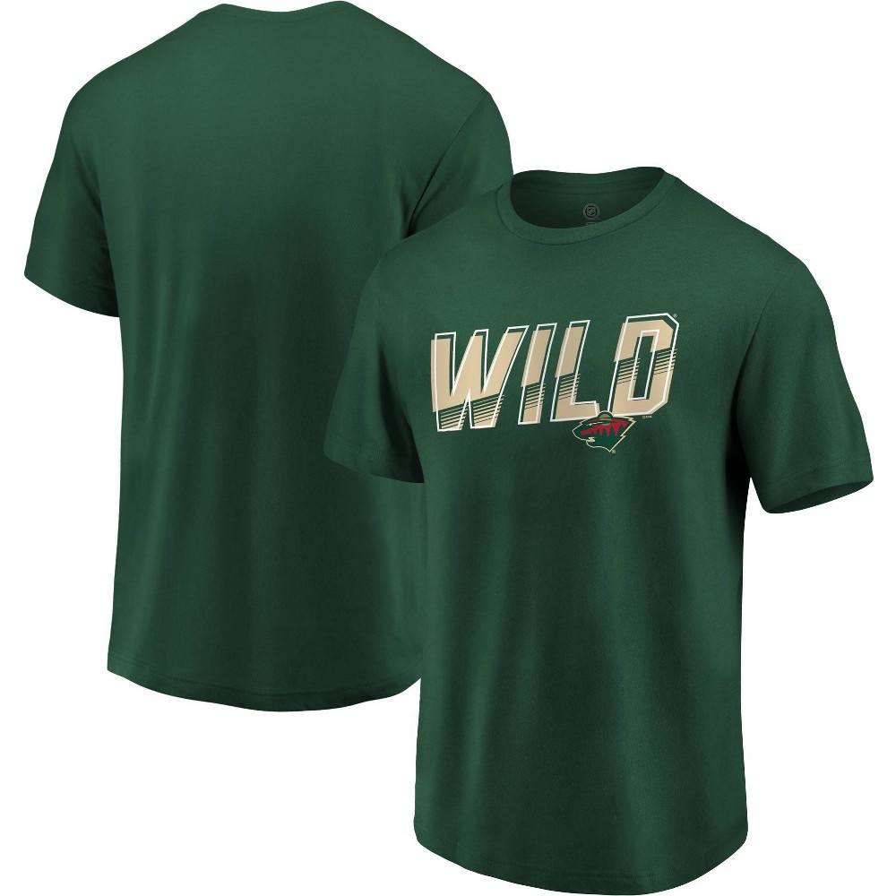 slide 3 of 3, NHL Minnesota Wild Men's Engage Horizon Short Sleeve T-Shirt - XL, 1 ct