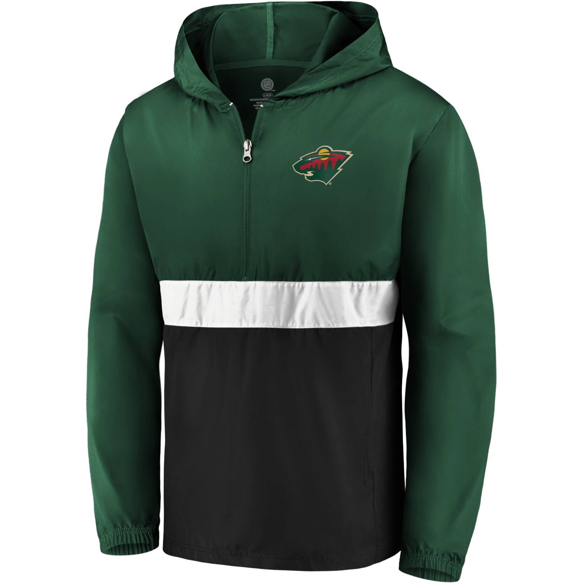 slide 1 of 3, NHL Minnesota Wild Men's Windbreaker - XL, 1 ct