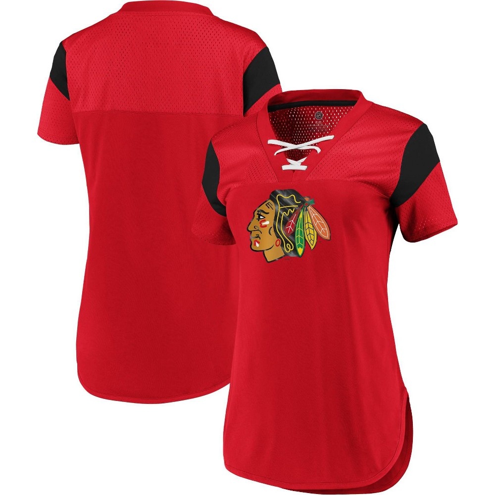 slide 3 of 3, NHL Chicago Blackhawks Women's Fashion Jersey - XL, 1 ct