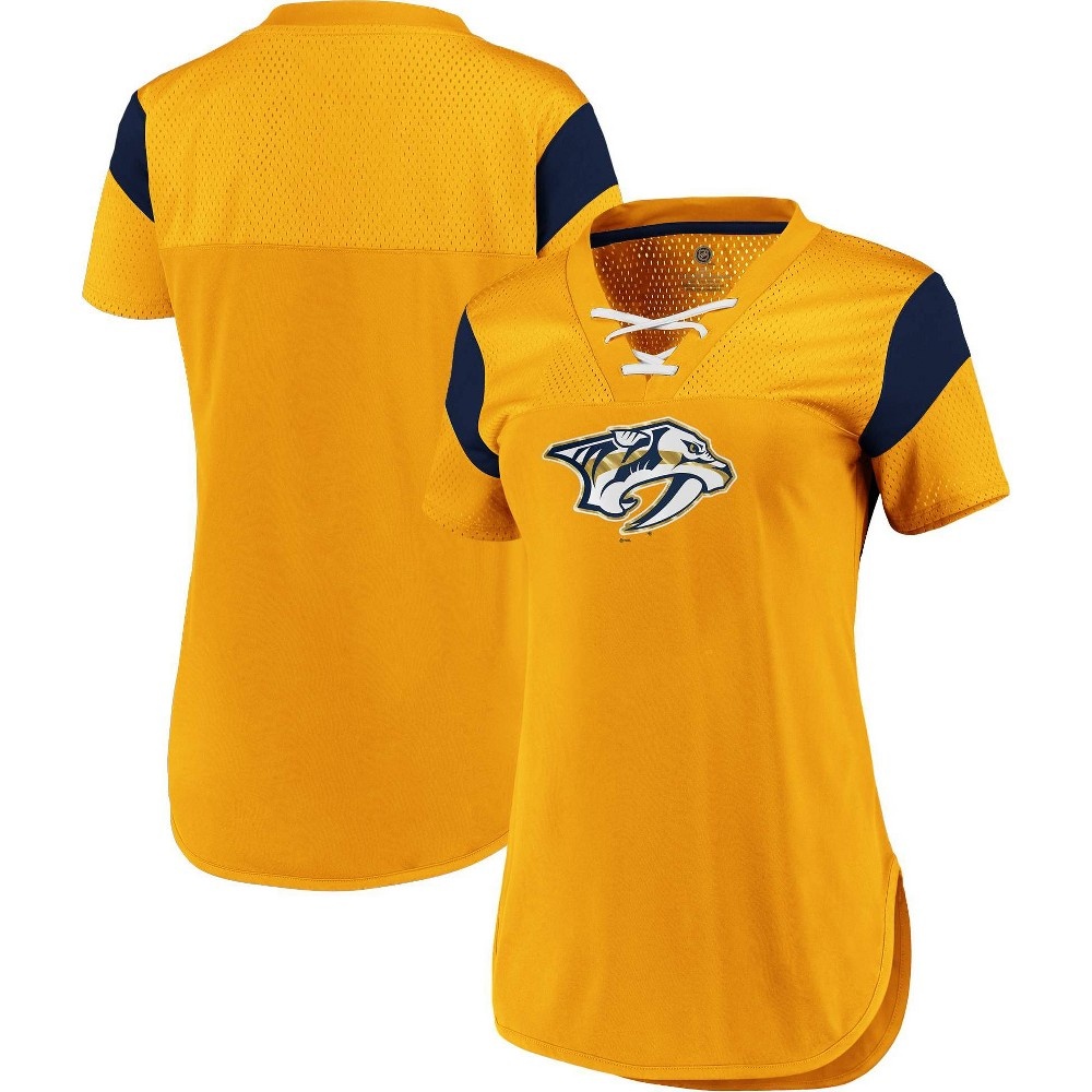 slide 3 of 3, NHL Nashville Predators Women's Fashion Jersey - XL, 1 ct