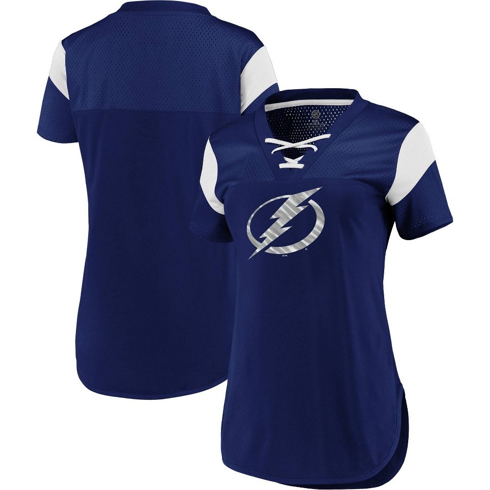 slide 3 of 3, NHL Tampa Bay Lightning Women's Fashion Jersey - XL, 1 ct