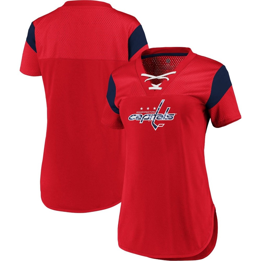 slide 3 of 3, NHL Washington Capitals Women's Fashion Jersey - XL, 1 ct