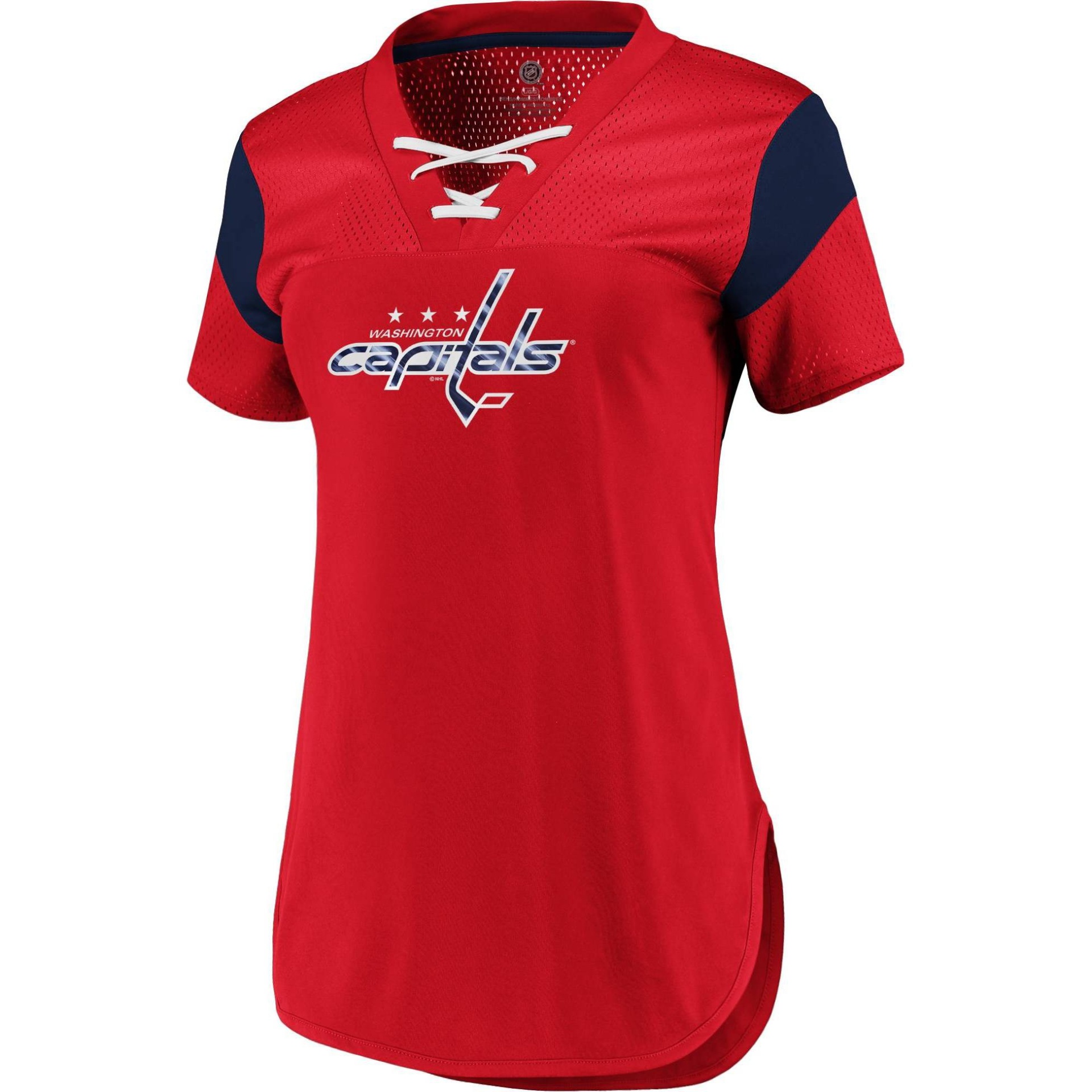 slide 1 of 3, NHL Washington Capitals Women's Fashion Jersey - XL, 1 ct