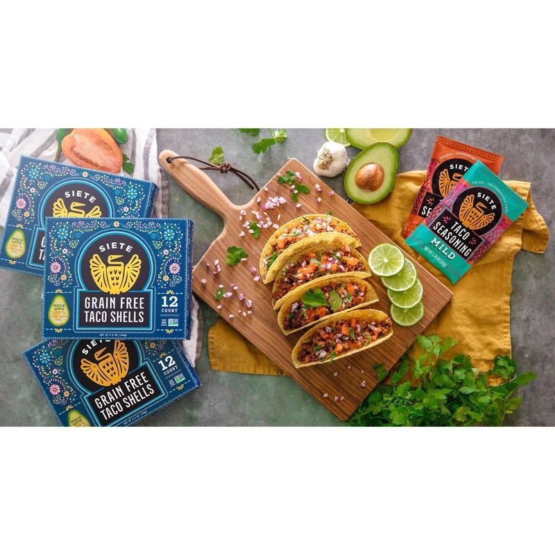 slide 5 of 6, Siete Grain Free, Gluten Free Taco Shells - 5.5oz/12ct, 12 ct; 5.5 oz