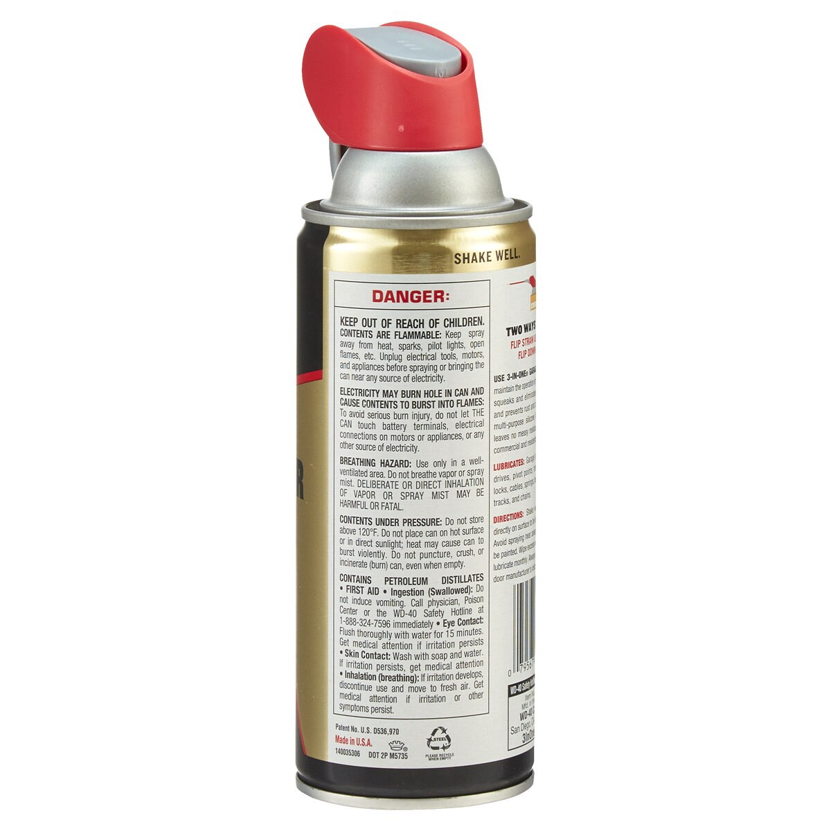 slide 2 of 2, WD-40 3-In-One Garage Door Lube, 11 oz