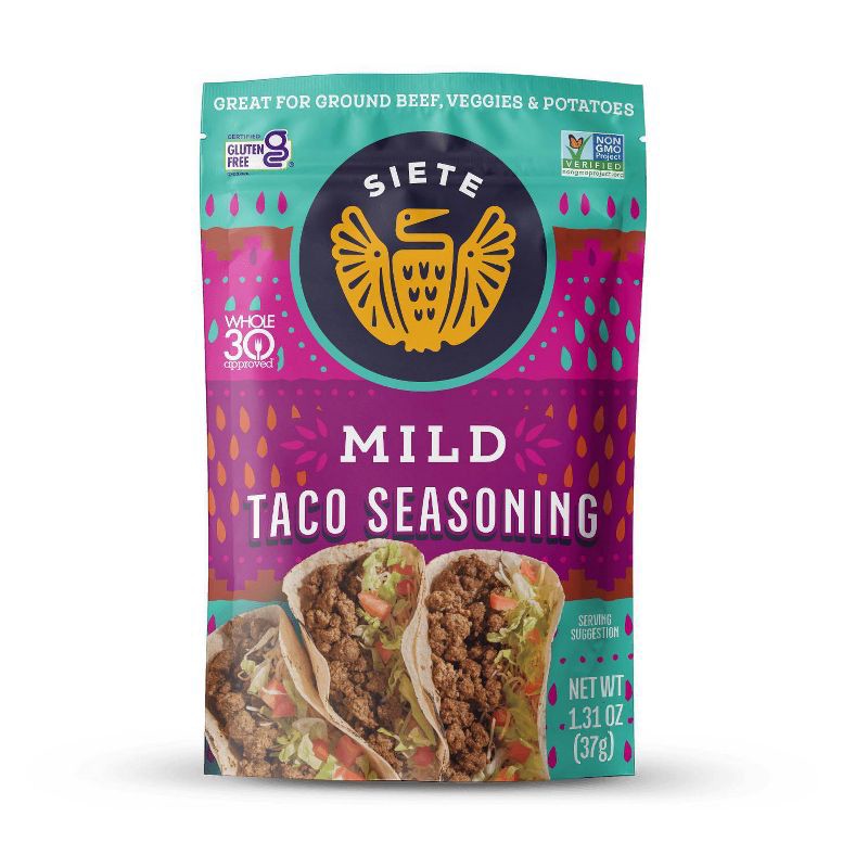 slide 1 of 5, Siete Mild Taco Seasoning - 1.31oz, 1.31 oz