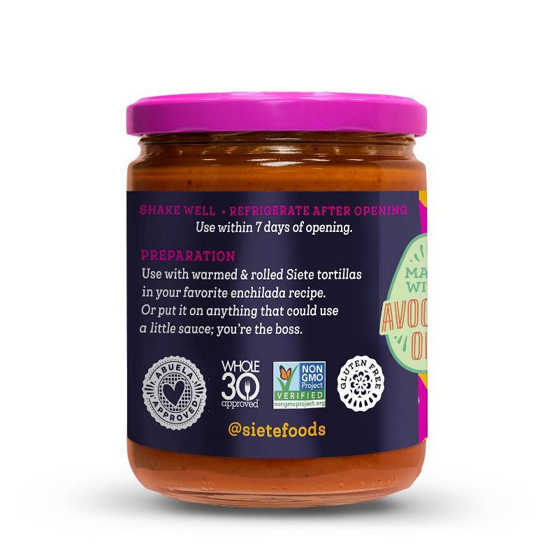 slide 3 of 5, Siete Red Enchilada Sauce - 15oz, 15 oz