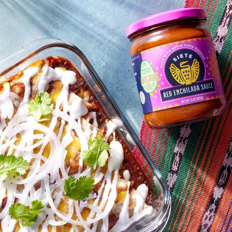 slide 5 of 5, Siete Red Enchilada Sauce - 15oz, 15 oz