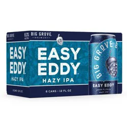Big Grove Brewery Easy Eddy Hazy IPA Beer - 6pk/12 fl oz Cans